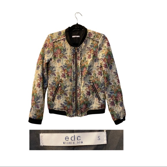 EDC Floral Bomber Sweater - Picture 1 of 1